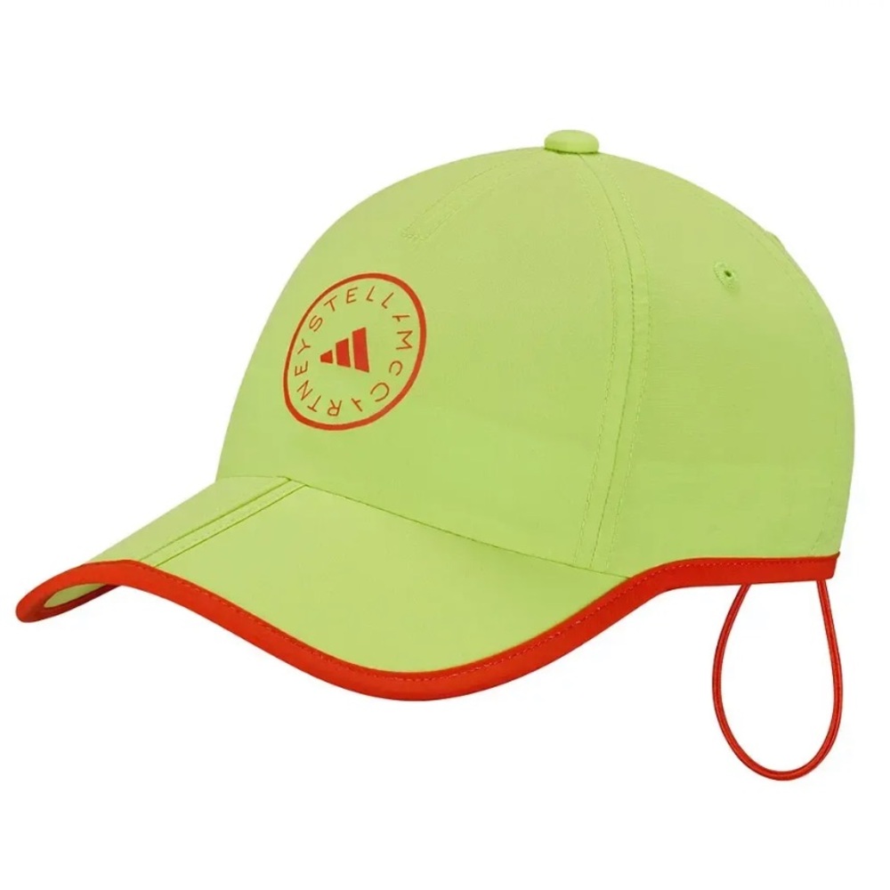 Adidas by Stella McCartney Neon Lime with Orange Trim Performance Cap